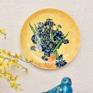 Mora Taara Van Gogh Irises Ceramic Wall
plate, 7.5”